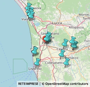 Mappa Via Alfredo Catalani, 56125 Pisa PI, Italia (15.30474)