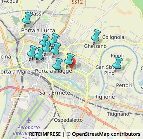 Mappa 56124 Pisa PI, Italia (1.79455)