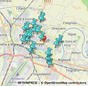 Mappa 56124 Pisa PI, Italia (1.56105)