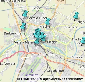 Mappa Ponte della Vittoria, 56121 Pisa PI, Italia (1.53182)