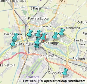 Mappa Ponte della Vittoria, 56121 Pisa PI, Italia (1.86273)