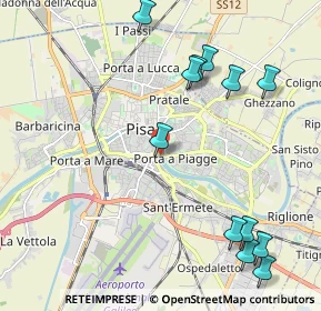 Mappa Ponte della Vittoria, 56121 Pisa PI, Italia (2.5975)