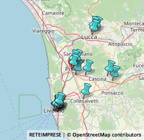 Mappa Ponte della Vittoria, 56121 Pisa PI, Italia (14.619)