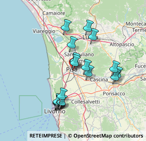 Mappa Ponte della Vittoria, 56121 Pisa PI, Italia (13.549)