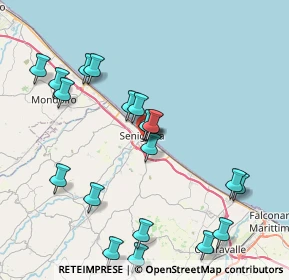 Mappa Via Antonio Gramsci, 60019 Senigallia AN, Italia (8.877)