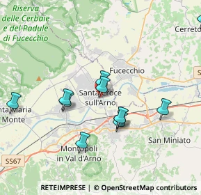 Mappa Largo Galileo Galilei, 56029 Santa Croce sull'Arno PI, Italia (3.86091)