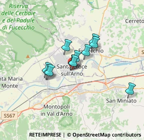Mappa Largo Galileo Galilei, 56029 Santa Croce sull'Arno PI, Italia (2.41273)