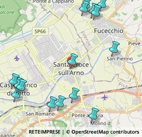 Mappa Largo Galileo Galilei, 56029 Santa Croce sull'Arno PI, Italia (2.85733)