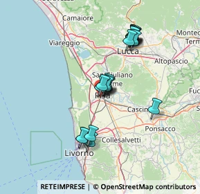 Mappa Via Quarantola, 56122 Pisa PI, Italia (12.837)