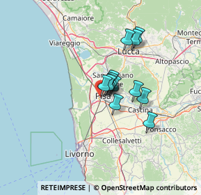 Mappa Via Quarantola, 56122 Pisa PI, Italia (8.74077)