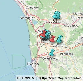 Mappa Via Quarantola, 56122 Pisa PI, Italia (8.38357)