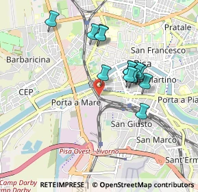 Mappa Via Quarantola, 56122 Pisa PI, Italia (0.80643)