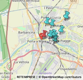 Mappa Via Quarantola, 56122 Pisa PI, Italia (1.39)