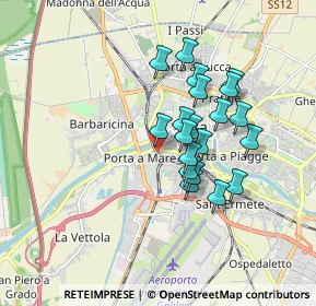 Mappa Via Quarantola, 56122 Pisa PI, Italia (1.445)