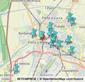 Mappa Via Quarantola, 56122 Pisa PI, Italia (1.75615)