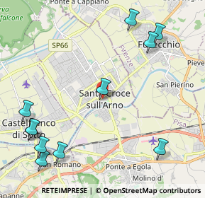 Mappa Piazza Giuseppe Garibaldi, 56029 Santa Croce sull'Arno PI, Italia (2.88455)