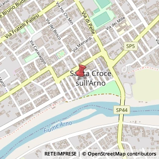 Mappa Piazza Giuseppe Garibaldi, 5/6, 56029 Santa Croce sull'Arno, Pisa (Toscana)
