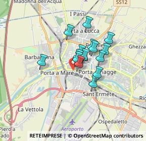 Mappa Via Cesare Battisti, 56125 Pisa PI, Italia (1.22667)