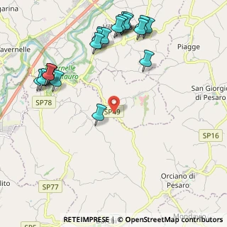Mappa Via Cavallara, 61040 Mondavio PU, Italia (2.712)