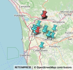 Mappa Via Italo Bargagna Angolo, 56124 Pisa PI, Italia (9.8655)