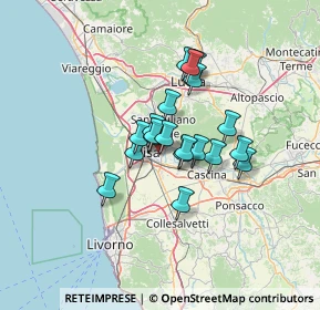 Mappa Via Vittorio Frascani, 56124 Pisa PI, Italia (9.2405)
