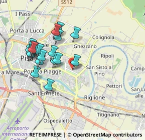 Mappa Via Vittorio Frascani, 56124 Pisa PI, Italia (1.892)