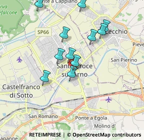 Mappa Piazza Giacomo Matteotti, 56029 Santa Croce sull'Arno PI, Italia (1.72727)