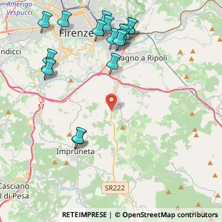 Mappa Via di S. Martino, 50012 Bagno a Ripoli FI, Italia (5.48833)