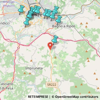 Mappa Via di S. Martino, 50012 Bagno a Ripoli FI, Italia (5.80929)