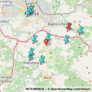 Mappa Via di S. Martino, 50012 Bagno a Ripoli FI, Italia (4.61364)