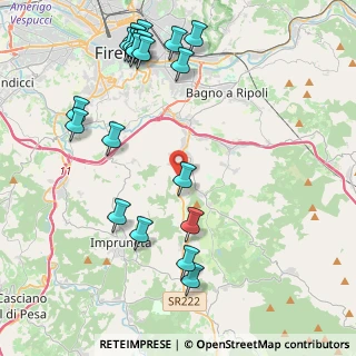 Mappa Via di S. Martino, 50012 Bagno a Ripoli FI, Italia (5.2175)