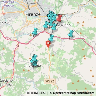 Mappa Via di S. Martino, 50012 Bagno a Ripoli FI, Italia (4.08824)