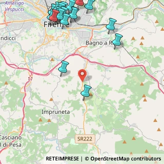 Mappa Via di S. Martino, 50012 Bagno a Ripoli FI, Italia (6.3975)