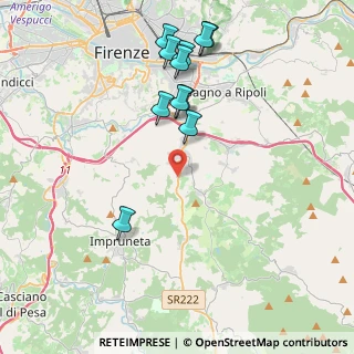 Mappa Via di S. Martino, 50012 Bagno a Ripoli FI, Italia (4.34)