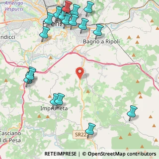 Mappa Via di S. Martino, 50012 Bagno a Ripoli FI, Italia (6.0795)