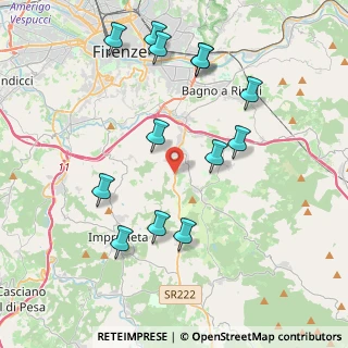 Mappa Via di S. Martino, 50012 Bagno a Ripoli FI, Italia (4.39154)