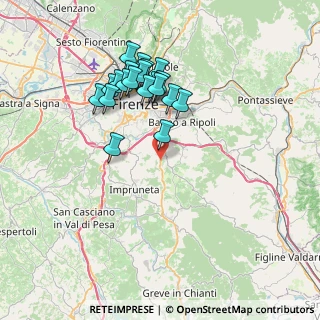 Mappa Via di S. Martino, 50012 Bagno a Ripoli FI, Italia (7.0975)