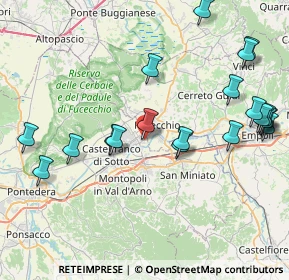 Mappa Via Rivolta, 56029 Santa Croce sull'Arno PI, Italia (9.691)