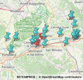 Mappa Via Rivolta, 56029 Santa Croce sull'Arno PI, Italia (8.395)