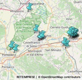 Mappa Via Rivolta, 56029 Santa Croce sull'Arno PI, Italia (9.6525)