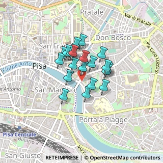 Mappa Piazza S. Silvestro, 56127 Pisa PI, Italia (0.296)
