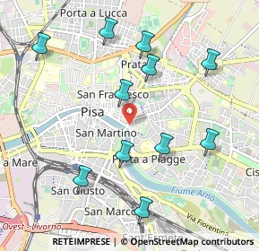 Mappa Piazza S. Silvestro, 56127 Pisa PI, Italia (1.09182)