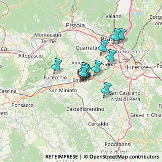 Mappa Via Cantino Cantini, 50053 Empoli FI, Italia (8.15385)