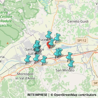 Mappa Via del Giardino, 50054 Fucecchio FI, Italia (2.80786)