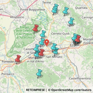 Mappa Via del Giardino, 50054 Fucecchio FI, Italia (8.8715)