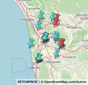 Mappa Via San Martino, 56125 Pisa PI, Italia (10.7425)