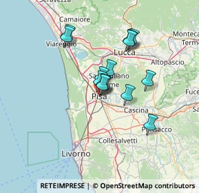 Mappa Via San Martino, 56125 Pisa PI, Italia (10.23929)