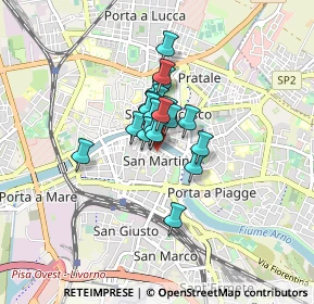 Mappa Via San Martino, 56125 Pisa PI, Italia (0.479)