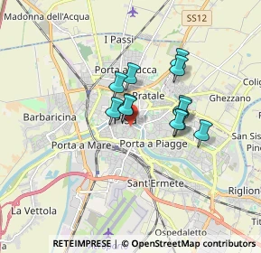 Mappa Via San Martino, 56125 Pisa PI, Italia (1.24333)