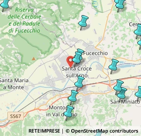 Mappa Via San Tommaso, 56029 Santa Croce sull'Arno PI, Italia (6.6955)